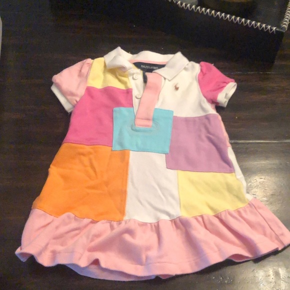 Ralph Lauren 18M patchwork collared dress - Picture 2 of 4